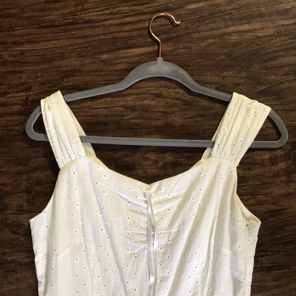 WHITE SUMMER MIDI DRESS - Picture 3 of 4